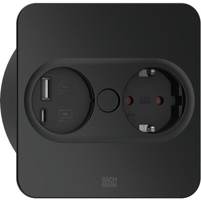 bachmann-946105-toma-de-corriente-type-f-usb-a-usb-c-acero-inoxidable