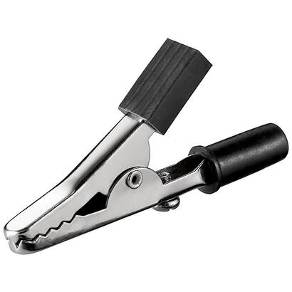 goobay-11414-conector-alligator-clip-negro