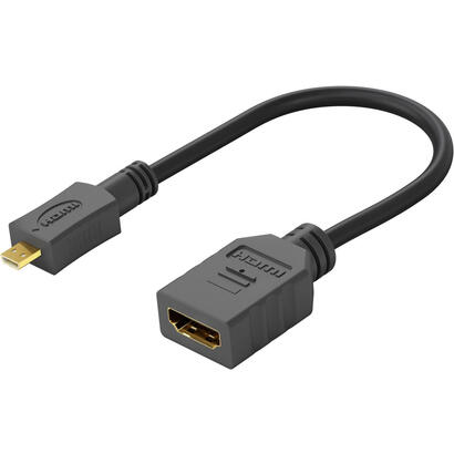 wentronic-58683-cable-hdmi-015-m-hdmi-tipo-d-micro-hdmi-tipo-a-estandar-negro
