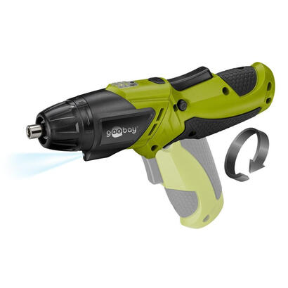 goobay-71880-taladro-230-rpm-sin-llave-570-g-negro-verde