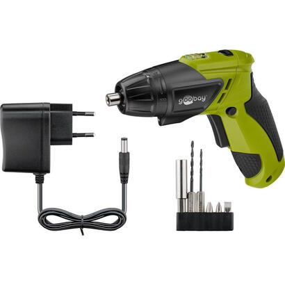 goobay-71880-taladro-230-rpm-sin-llave-570-g-negro-verde