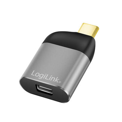 logilink-cua0205-cambiador-de-genero-para-cable-usb-type-c-mini-displayport-negro-gris