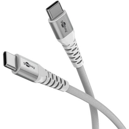 cable-goobay-usb-c-st-st-1m-verbindungscable-textilmantel-blanco