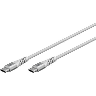 cable-goobay-usb-c-st-st-1m-verbindungscable-textilmantel-blanco