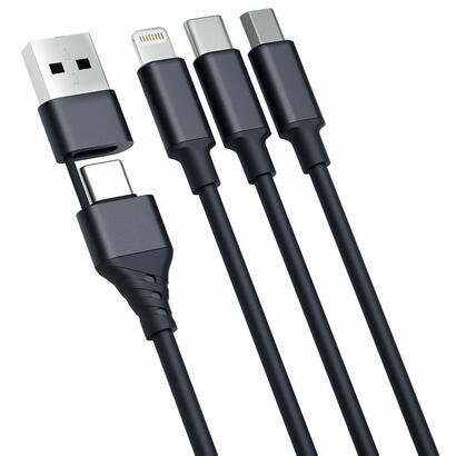 3mk-hyper-cable-3w1-usb-ac-do-usb-cmicrousblightning-15m-negro