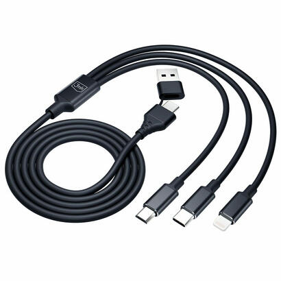 3mk-hyper-cable-3w1-usb-ac-do-usb-cmicrousblightning-15m-negro