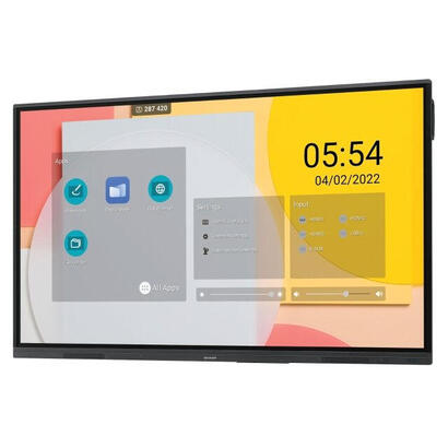 sharp-pn-l752b-pizarra-blanca-interactiva-1905-cm-75-3840-x-2160-pixeles-pantalla-tactil-negro