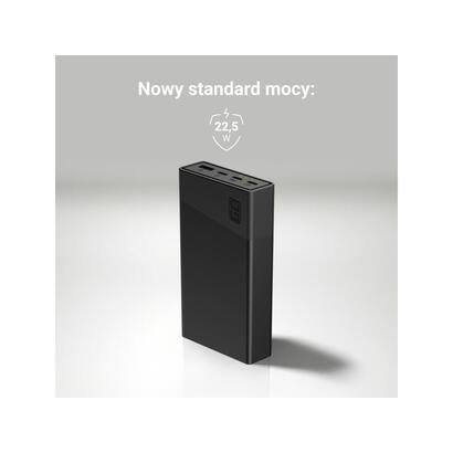 green-cell-powerbank-powerplay-20s-negro-20000mah-225w-3x-usb-c-1x-usb-a