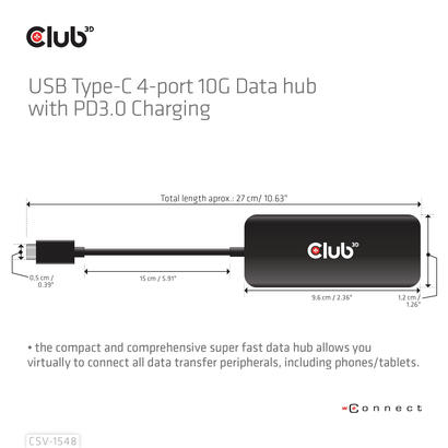 club3d-usb-hub-typ-c-4x-usb-typ-c-10gbps-100w-pd-m-h-retail