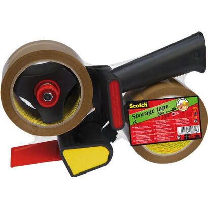 portarrollo-scotch-para-embalaje-heavy-duty-bajo-ruido-con-2-rollos-de-cintas-marron-50mm-x-66mt