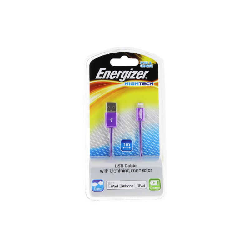 energizer-lcaehusyippu2-cable-de-conector-lightning-1-m-purpura