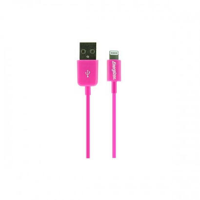 energizer-lcaehusyippk2-cable-de-conector-lightning-1-m-rosa