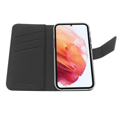 celly-wally-funda-para-galaxy-s22-5g-galaxy-s22-5g-enterprise-edition-155-cm-61-funda-cartera-negro