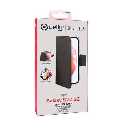 celly-wally-funda-para-galaxy-s22-5g-galaxy-s22-5g-enterprise-edition-155-cm-61-funda-cartera-negro