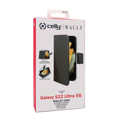 case-celly-samsung-s22-ultra-5g-wallet-case-black-wally1012
