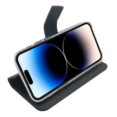 celly-wally-funda-para-iphone-14-pro-155-cm-61-funda-cartera-negro