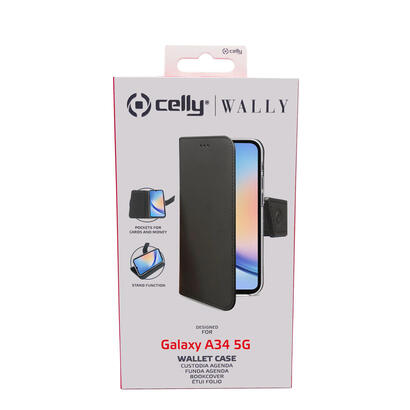 celly-wally1036-funda-para-samsung-galaxy-a34-5g-168-cm-66-libro-negro
