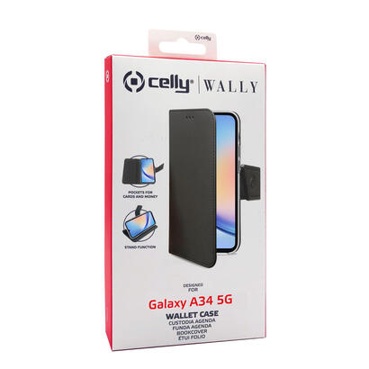 celly-wally1036-funda-para-samsung-galaxy-a34-5g-168-cm-66-libro-negro