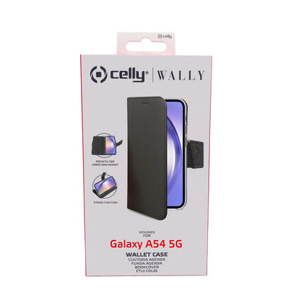 celly-wally1037-funda-para-samsung-galaxy-a54-5g-163-cm-64-libro-negro