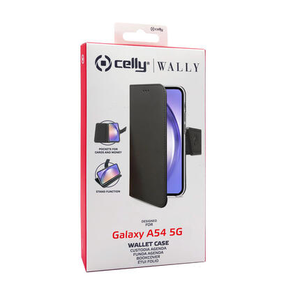 celly-wally1037-funda-para-samsung-galaxy-a54-5g-163-cm-64-libro-negro