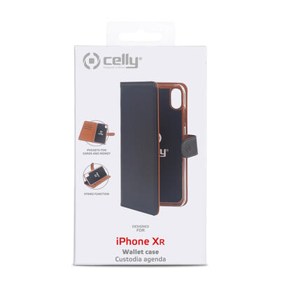 celly-wally998-funda-para-iphone-xr-155-cm-61-funda-cartera-negro-marron