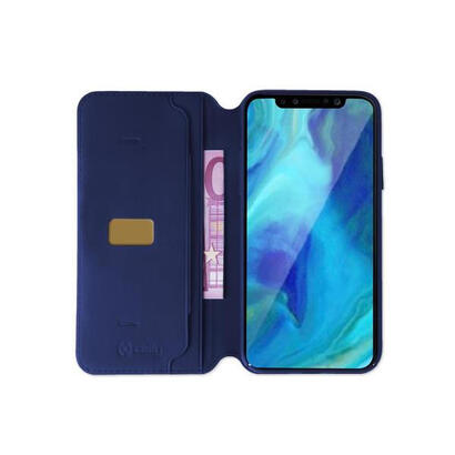celly-prestige-funda-para-iphone-xr-155-cm-61-funda-cartera-azul