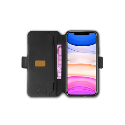 celly-prestigem-funda-para-iphone-11-155-cm-61-funda-cartera-negro