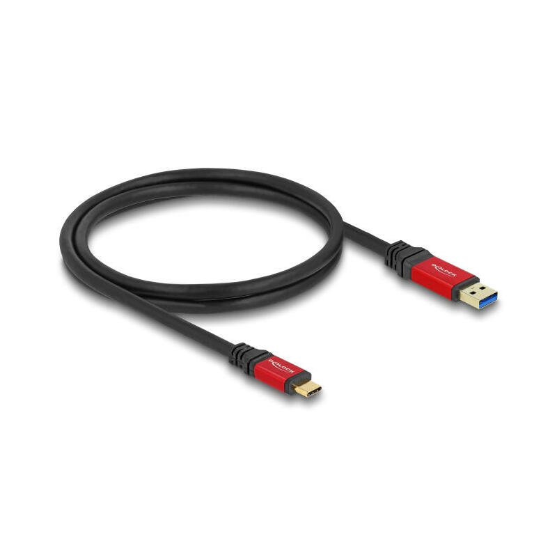 delock-80617-cable-usb-10-gbps-usb-tipo-a-macho-a-usb-type-c-macho-1-m-rojo-metal