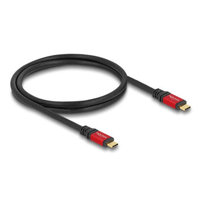 delock-80098-cable-usb-10-gbps-usb-type-c-macho-a-macho-pd-30-100-w-e-marker-1-m-rojo-metal