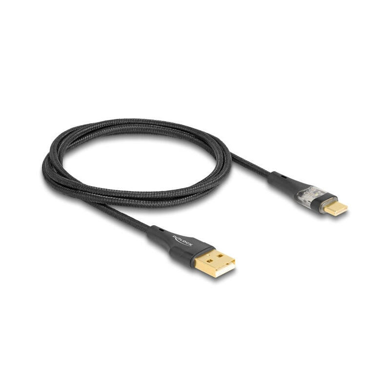 delock-80760-cable-usb-20-tipo-a-macho-a-usb-type-c-macho-con-carga-rapida-60-w-transparente-1-m