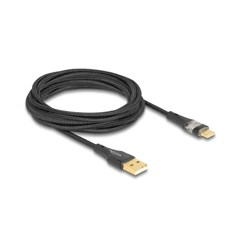 delock-80762-cable-usb-20-tipo-a-macho-a-usb-type-c-macho-con-carga-rapida-60-w-transparente-3-m