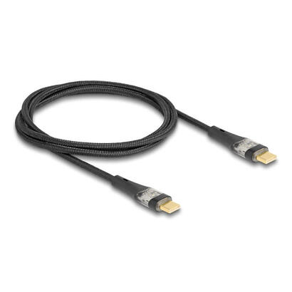 delock-80763-cable-usb-20-de-datos-y-carga-rapida-usb-type-c-macho-a-macho-transparente-pd-30-100-w-1-m