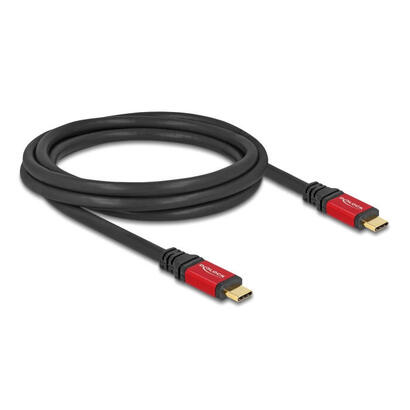 delock-80091-cable-usb-5-gbps-usb-type-c-macho-a-macho-pd-30-100-w-e-marker-2-m-rojo-metal