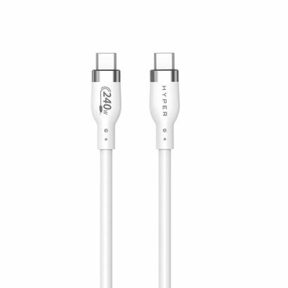hyper-1m-silicone-240w-usb-c-cable-de-carga-white
