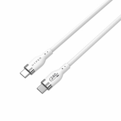 hyper-1m-silicone-240w-usb-c-cable-de-carga-white