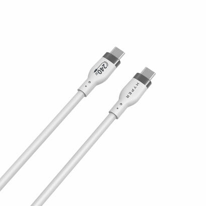 hyper-1m-silicone-240w-usb-c-cable-de-carga-white