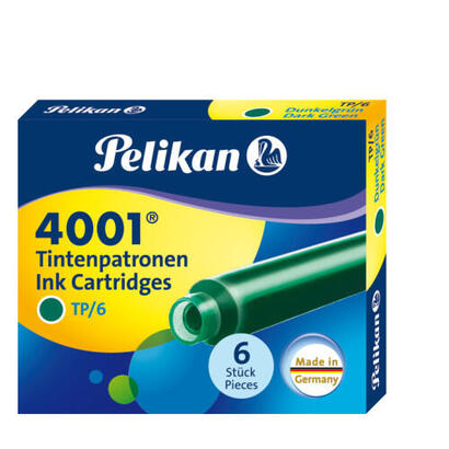 pelikan-caja-de-6-cartuchos-4001-tp6-recambio-para-pluma-estilografica-color-verde-oscuro