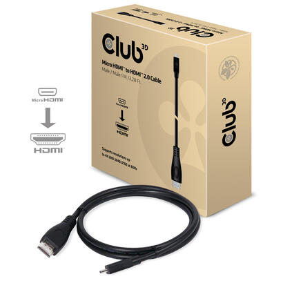club3d-micro-hdmia-hdmi-20-4k60hz-cable-1m