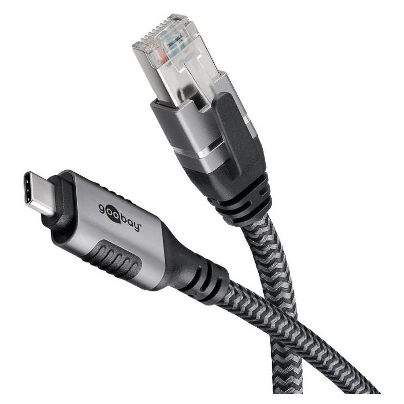 cable-ethernet-goobay-usb-c-32-gen2-macho-rj-45-macho-adaptador-lan-negroplata-15-metros-cubierta-textil-trenzada-70755