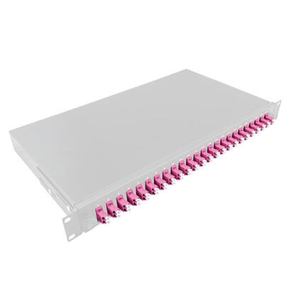 cajas-de-empalme-de-19-totalmente-equipadas-lc-dx-24-puertos-multimodo-om4-1u
