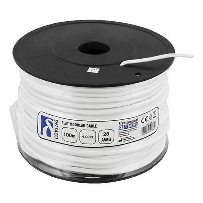 telephone-cable-4c-100m-white