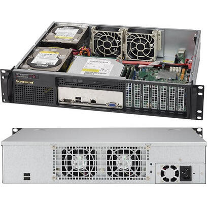 supermicro-superchassis-523l-505b-2u-negro-500-w