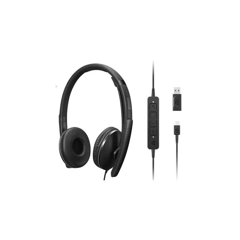 auriculares-lenovo-4xd1m39029-alambrico-usb-tipo-c-negro