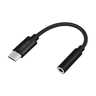 logilink-ua0398-cable-de-audio-013-m-35mm-trrs-usb-tipo-c-negro