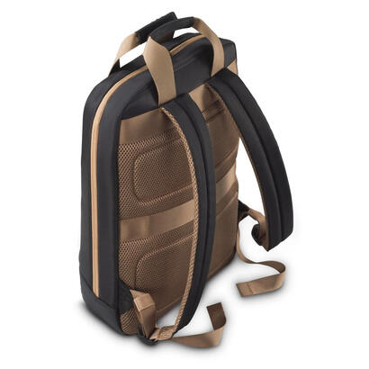 mochila-hama-00222056-de-senderismo-beige-negro-poliester-reciclado