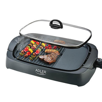 adler-ad-6610-electric-grill-power-3000-w-non-stick-coating-black