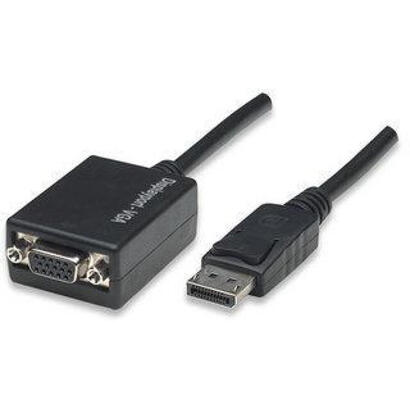 techly-dp-vga-mf-007-m-displayport-2-x-vga-d-sub-negro