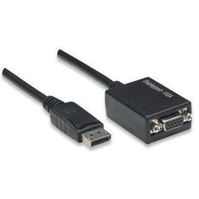 techly-dp-vga-mf-007-m-displayport-2-x-vga-d-sub-negro