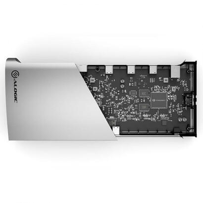 alogic-tb4d3tb-base-para-portatil-y-replicador-de-puertos-alambrico-thunderbolt-4-negro