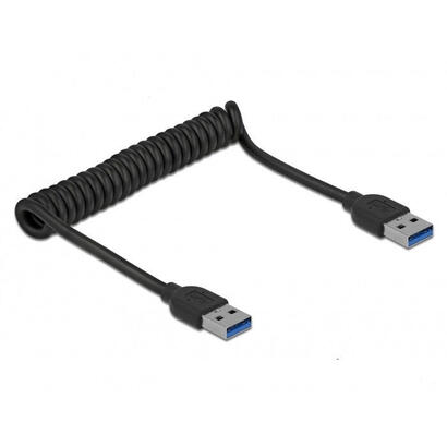 cable-espiral-delock-usb-32-gen-1-usb-a-macho-usb-a-macho-negro-12-metros-85348